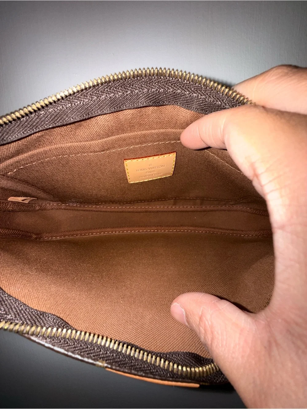 LOUIS VUITTON LARGE POCHETTE MONOGRAM FROM MPA